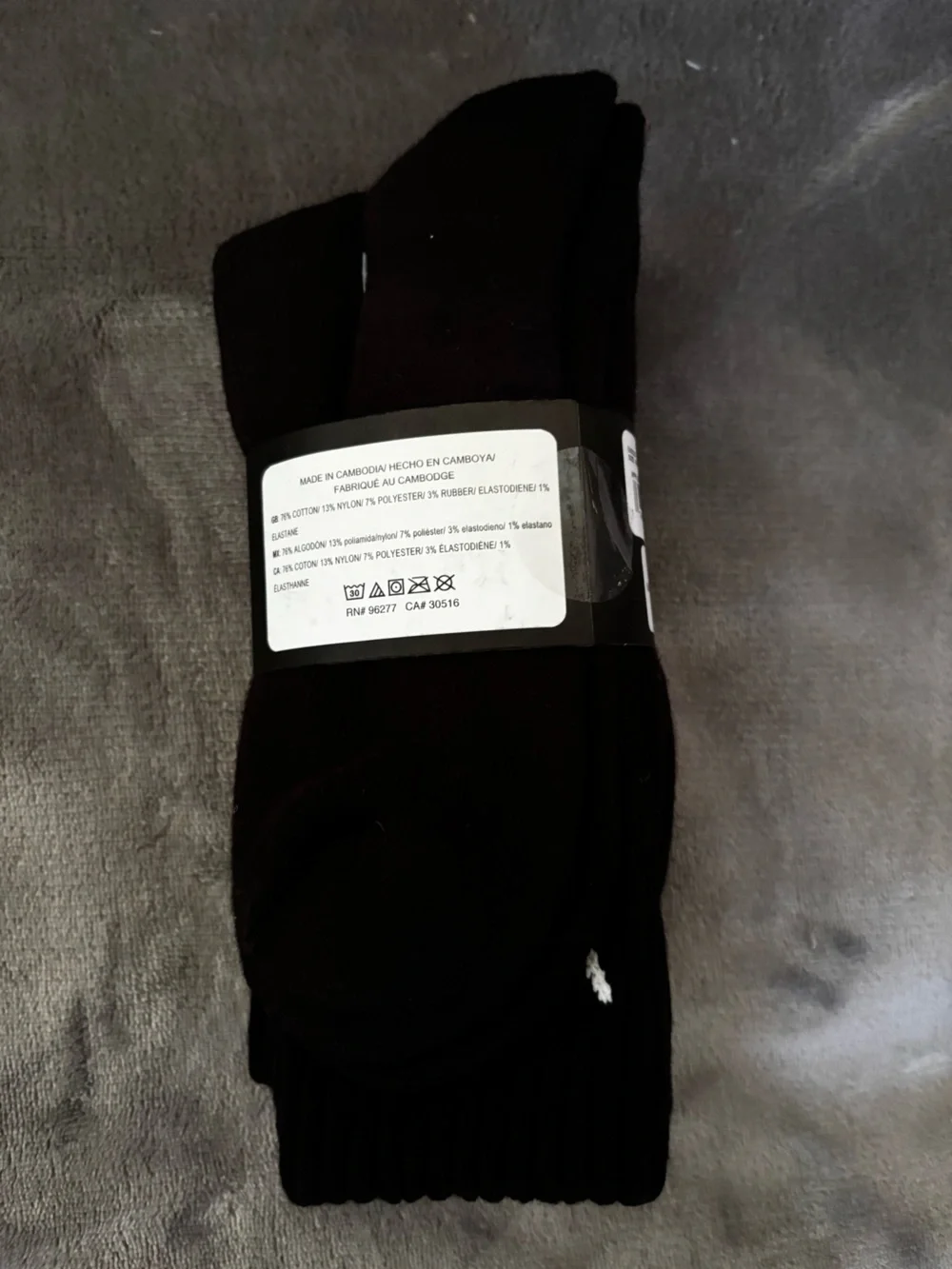 Vans 3 pack Black Crew Socks with White Logo